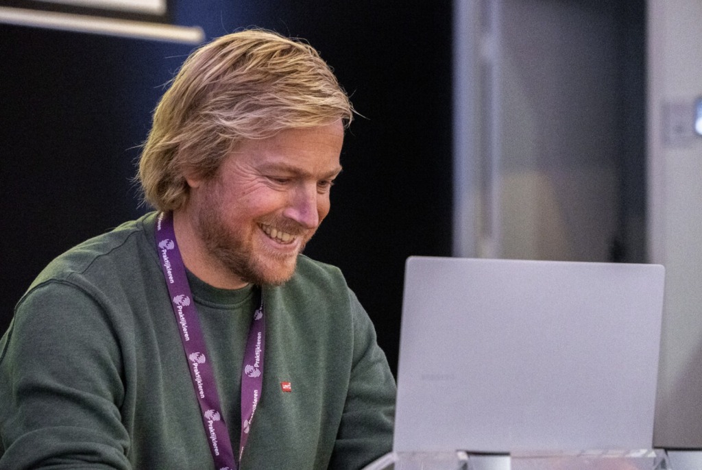 Edwin bij Docentendag Business Services